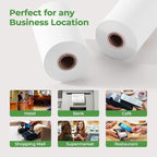 MUNBYN 2 1/4" X 85 ft Thermal Receipt Paper (50 Rolls) Cash Register Paper Rolls Fits for Most Credit Card Terminals, Verifone VX510 VX570 FD50 T4220, BPA Free