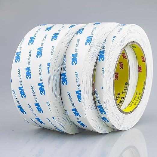 Double Sided Tape 2in x 16.5ft, Mounting Tape Heavy Duty, Removeable PE Foam Tape Strips, Strong Adhesive Tape Waterproof Free Damage for Paint Wall Picture Hanging Poster