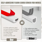 Silicone Wall Wire Hider, Side Open Wire Covers for Cords on Wall, 10FT Self-Adhesive Flexible Cord Hider for Mounted TV, Home Office, Cavity 0.63" W x 0.31" H