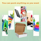 250 Pack 7x6x2'' Small Shipping Boxes, Corrugated Cardboard Mailers for Business, White (CM762-250)