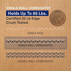 BOX USA Moving Boxes Large 23"L x 17"W x 12"H 10-Pack - Corrugated Cardboard Box for Shipping, Mailing, Packing, Packaging and Storage