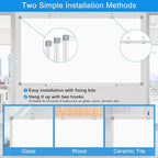 White Board Dry Erase Whiteboard for Wall 60" x 40" Aluminum Presentation Magnetic Whiteboards with Long Pen Tray, 12 Magnets, 3 Markers & 1 Eraser
