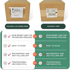 7.5" x 5.5" Packing List Pouches, 500 Pack Shipping Label Envelopes Clear Adhesive Top Loading Packing List