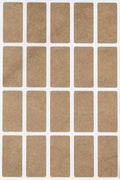 Royal Green Color - Coding Labels Stickers in Kraft (40mm x 19mm) 1.57 inch x 0.75-2000 Pack