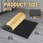 Pangda 1 Piece 157 x 8 x 1/4 Inch Extra Large Marine Foam Roll Closed Cell Rubber with Adhesive Insulation Sheets Lightweight Single Sided Tape Water Weather Resistant for Craft
