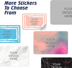 100 Custom Vinyl Stickers - Upload Your own Image, Text, Design, Logo - Personalized Logo Labels for Handmade, Packaging, Bottle, Jars, Candle, Brand Stickers (Peach, 4x2)