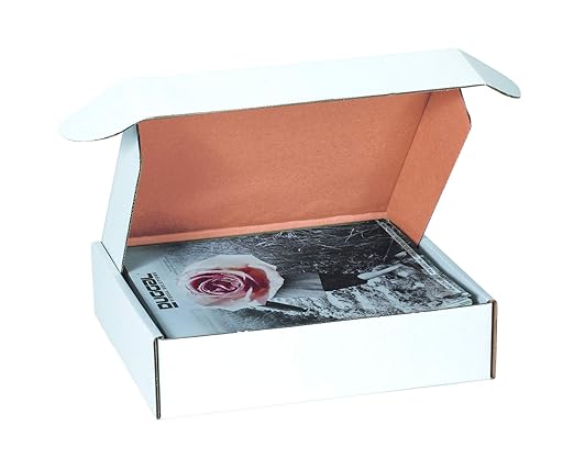 Box USA 14" Deluxe Shipping Boxes 14"L x 14"W x 4"H, 50-Pack - White Box Mailers for Packaging, Storage, Gifts or Bulk Business Orders