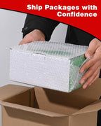 2-Pack Bubble Cushioning Wrap Rolls, 3/16" x 8" x 72' ft Total [2 Rolls of 36 Feet], Perforated 12" 20 Fragile Stickers for Shipping, Packaging, Mailing