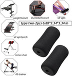 Foot Foam Padding(6.88 * 3.34 * 3.34 in), High Density Pads on Inversion Table, Workout Bench, Sits Ups Replacement Parts, Home Gym Accesories