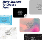 5-1000 Custom Vinyl Stickers - Upload Your own Image, Text, Design, Logo - Personalized Logo Labels for Handmade, Packaging, Bottle, Jars, Candle, Brand Stickers (Black, 4x2)