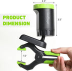 2-Pack Rechargeable LED Work Lights, 360-Degree Adjustable Spotlights with Magnetic Base, Clamp Lights for Barbecue, Workshop, Construction Site, Car Repairing and Home Using
