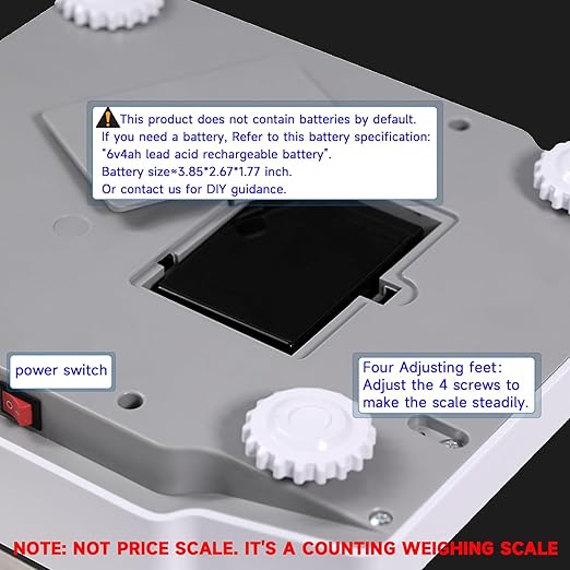 Counting Scale 15kg/33lb x 0.5g Digital Bench Scale for Parts and Coins kg/g/lb/oz Electronic Gram Scale Large Range Lab Industrial Inventory Piece Counting Balance Scales