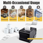 Azure Zone, Thermal Paper Rolls 2-1/4 X 230ft, 50 Rolls, Fits Most POS Machines and Cash Registers, Great for Businesses and Sales