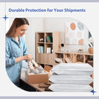 Fuxury 600 Pack 17.7x22" White Large Poly Mailers Bulk,Waterproof Mailing Envelopes for Clothing,XL Strong Adhesive Self Seal Poly Shipping Bags for Postage Return Books Small Business