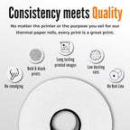 2 1/4 X 50 Thermal Paper Rolls (50 Rolls/Box) – BPA-Free Rolls for POS Systems, Cash Registers & Credit Card Machines