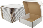 Small White Shipping Boxes for Small Business Pack of 25-8x8x4 inches Cardboard Corrugated Mailer Boxes for Shipping Packaging Craft Gifts Giving Products