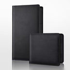 Tri-Color Sports Car Leather Registration and Insurance Holder, Vehicle Glove Box Car Organizer, with Magnetic Shut for Cards, Driver License for 3 Colors Cars Owner