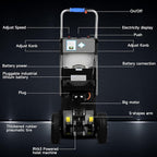 Electric Stair Climbing Dolly, 1250W Electric Hand Truck with Telescopic Handle, 3 Mode Folding Stair Climber 900lbs Max Load Capacity for Effortless Moving of Furniture & Equipment (Black)