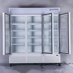Commercial Beverage Refrigerator Display Fridge, Three Glass Door Upright Merchandiser Drink Cooler with LED Light Adjustable Shelves,ETL Approval,63.5 Cu Ft