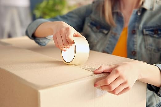 ABC Carton Sealing Tape 1,89 Inches Wide x 218.72 yd Length. 36 Rolls of Clear Moving Tape for Boxes. Box Tape for Moving, Packing, Shipping, and Mailing. 1.75 mil Thick Acrylic Shipping Tape Rolls