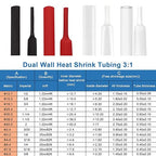 XHF 5/16 Inch 3:1 Waterproof White Heat Shrink Tubing 20 Ft Marine Grade Wire Cable Adhesive Lined Tube Insulation Seal Against Moisture Corrosion and Air Leakage