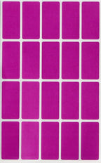 Royal Green Purple Rectangle Stickers 1.57 inch x 0.75 inch - Color Coding Labels Rectangular (40mm x 19mm) 300 Pack