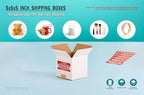 5x5x5 inch Small Shipping Boxes, White Corrugated Cardboard Boxes for E-Commerce, Mailing, Storage, Gifts Wrapping, 15 Pack