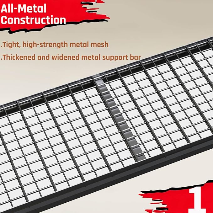 68" Wide Heavy Duty Garage Shelving Units, 4-Tier Deep Storage Shelves,Black Metal Garage Shelves,Steel Shelf,Large Storage Rack,Industrial Shelving for Shop, 68" W x 24" D x 68" H,2 Pack