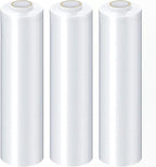 PSBM 1 Roll 12 Inch x 2000 Feet 60 Gauge Stretch Film/Wrap, Heavy Duty Industrial Strength Clear Shrink Plastic Wrap for Moving, Packing, Shipping, Pallet Wrapping & Storage
