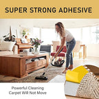 WINNOW Heavy Duty Double Sided Rug Tape 1 Inch / 2 Inch x 66 Feet – Carpet Tape Gripper for Wood, Tile & Carpet, Non‑Slip, Strong Hold, Removable, 2 Rolls