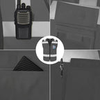 TCCFCCT Hi Vis Vest 5 Pockets High Visibility Reflective Safety Vest for Men Women, Neon Construction Vest with Horizontal Strip for Walkie-talkie and ID Card, Meets ANSI/ISEA Standards, Grey,M