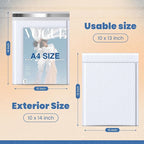 Fuxury Bubble Mailers 10x13 Inch White 500 Pack Bulk Padded Envelopes Thick Mailing Envelopes Bubble Opaque Padded Mailers Shipping Bags for Mailing Book Makeup Small Business
