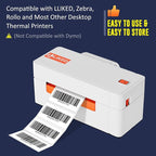 L LIKED 2" x 1" Direct Thermal Labels, Permanent Adhesive Barcode Adress Labels & Compatible with Rollo, Zebra and Other Desktop Printers (12 Rolls, 15600 Labels)