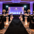 450 GSM Extra Thick Waterproof Black Carpet Runner for Events Decorations, 3X30 Ft Not Slip Black Runner Aisle Runway Rug for Wedding, Party, Banquet, Activity Entrance and Special Events Decorations