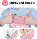 Fuxury 500 Pcs 12x15.5 Inch Poly Mailers, Bulk Shipping Bags for Clothing, Strong Adhesive Shipping Envelopes for Small Business Suppliers,Waterproof Mailers Poly Bags Mailing Envelopes,Light Pink