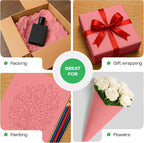 12" x 1200" (100 feet) Pink Kraft Paper Roll - USA-Made Quality Craft Paper for Gift Wrapping, Kids' Arts & Crafts, School Projects - 100% Recycled Natural Material 50lb Thickness by IDL Packaging