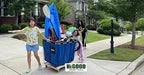 Basket Trucks,Service Carts Blue 24 Bushel Knock Down Truck,Carts, 32.0 cu. ft, 600 lb, 54" L X 34" W X 37" H Capacity