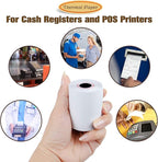 (50 Rolls) 2 1/4" x 85' Thermal Paper, POS Receipt Paper for Retail Business Cash Register, Fits Most Credit Card Terminal