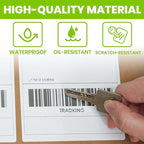 ADHES 4x6 Thermal Shipping Labels 4 Pack – 220 Labels Per Roll, 880 Total, Top-Coated Strong Adhesive Thermal Label Printer Paper, BPA/BPS free 4x6 Shipping Labels for Mailing and Packaging