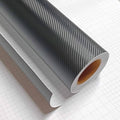 3D Black Carbon Fiber Vinyl Bubble Car Wrap Film Automotive DIY Decals (72" x 48" / 6 FT x 4 FT)