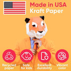 24" x 1200" USA Made Black Kraft Paper Roll, 45 lbs Thickness, American Quality Paper Roll for School, Bulletin Board, Art &Crafts, Gift Wrapping - Non-Toxic, Odorless, Safe