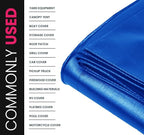 PROTARP Extreme Heavy Duty 22 Mil Tarp Cover, Waterproof, UV Resistant, Rip and Tear Proof, Poly Tarpaulin with Reinforced Edges for Roof, Camping, Patio, Pool, Boat. (Blue 18′ X 24′)