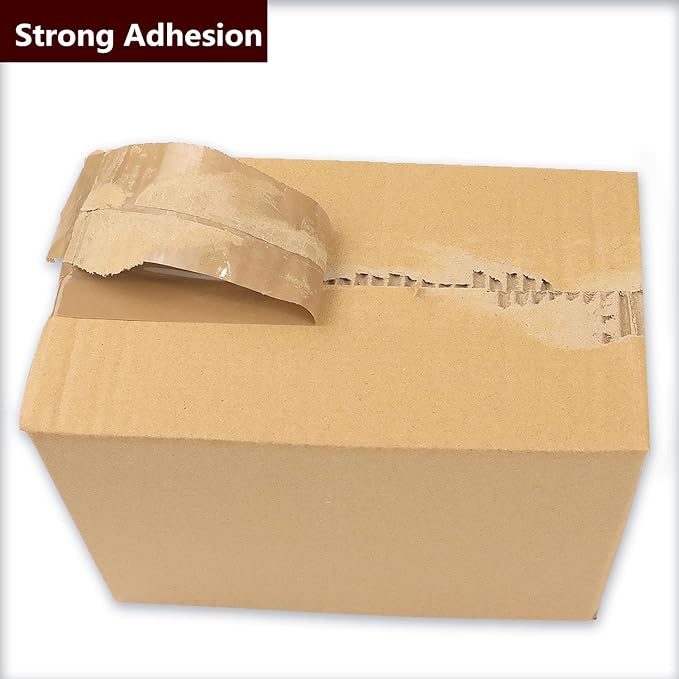 CHUANGSEED 2-Pack Brown Packing Tape with Dispenser-2.7mil x 1.88" x 55Y Heavy Duty Packing Tape for Moving Boxes-Moving Tape Strong Adhesive Packaging Tape.