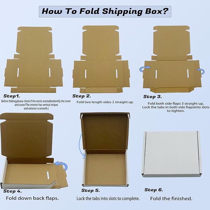 5x5x1.5 inch White Shipping Boxes 50 Pack, Small Corrugated Cardboard Mailer Boxes Bulk for Packaging Business Mailing Gift，Mini Mailer Boxes for Packaging Supplies Business Present