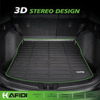 Automotive Floor Mats & Cargo Liner for GMC Terrain 2018-2024 & Chevrolet Equinox 2018-2024(Not for EV) All Weather Protection Full Set- Black