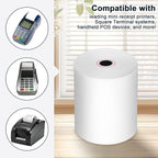 (150 Rolls) Thermal Receipt Paper 2 1/4 x 85 - BPA-Free Credit Card Machine Paper Rolls for POS Systems, Compatible with Square Terminal, Clover Flex and More