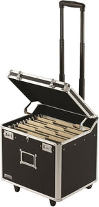Vaultz Locking Mobile Business Case, Letter Size, 11 x 14.75 x 13.75 Inches, Black (VZ00348)