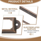 PATIKIL 60x17mm Metal Label Holders, 30 PCS Label Name Card Tag Frames with Screws for Office Library File Cabinets Shelves Wood Drawers Fabric Bins, Red Bronze