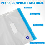 Jetec 35 Pcs 3D Filament Storage Bags Vacuum Sealed Kit, Include Reusable 3D Printer Filament Vacuum Storage Bags 13.4 x 11.8 Inch and Cobalt Free Humidity Indicator Cards for Keeping Files Dry