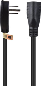 Cable Matters 2-Pack Low Profile Flat Plug Extension Cord (Power Extension Cable) 6 Feet (NEMA 5-15P to NEMA 5-15R)
